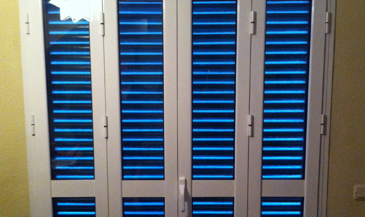 Cerramiento aluminio 4 hojas