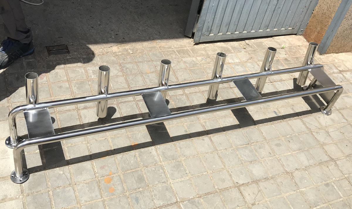 Arco de rada y Cañero en acero inoxidable