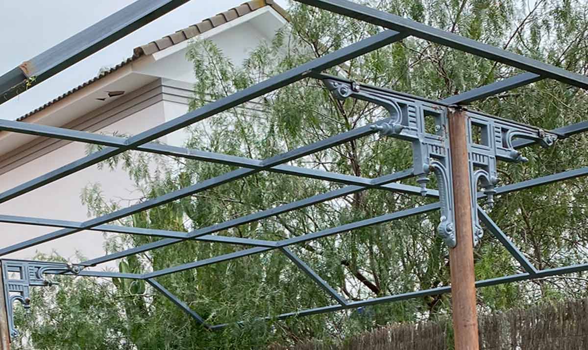 Pergolas de hierro galvanizado para toldo